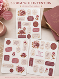 Bloom With Intention | Glitter Vinyl Sticker Collection