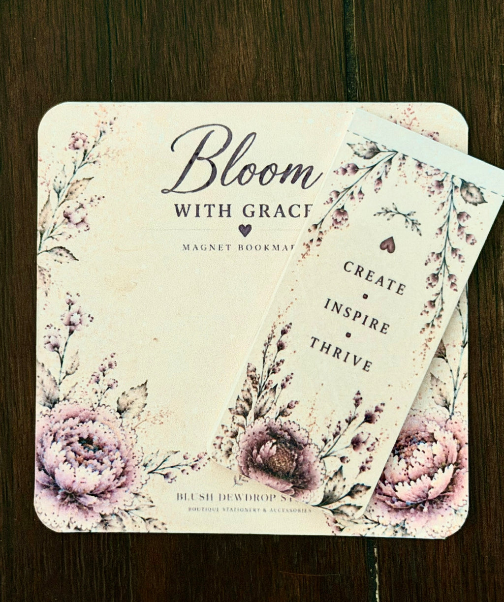 Bloom With Grace Magnetic Bookmark