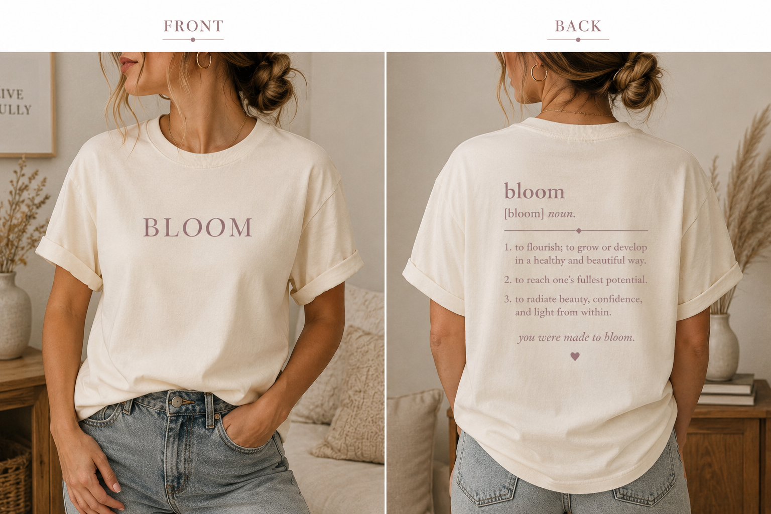 Bloom Tee - Minimal Graphic T-Shirt | Soft Cotton Everyday Shirt