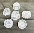 Selah Affirmation Sensory Glitter Sticker Set | Set of 6