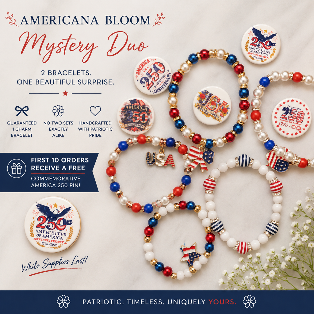 Americana Bloom Mystery Duo Bracelet Set