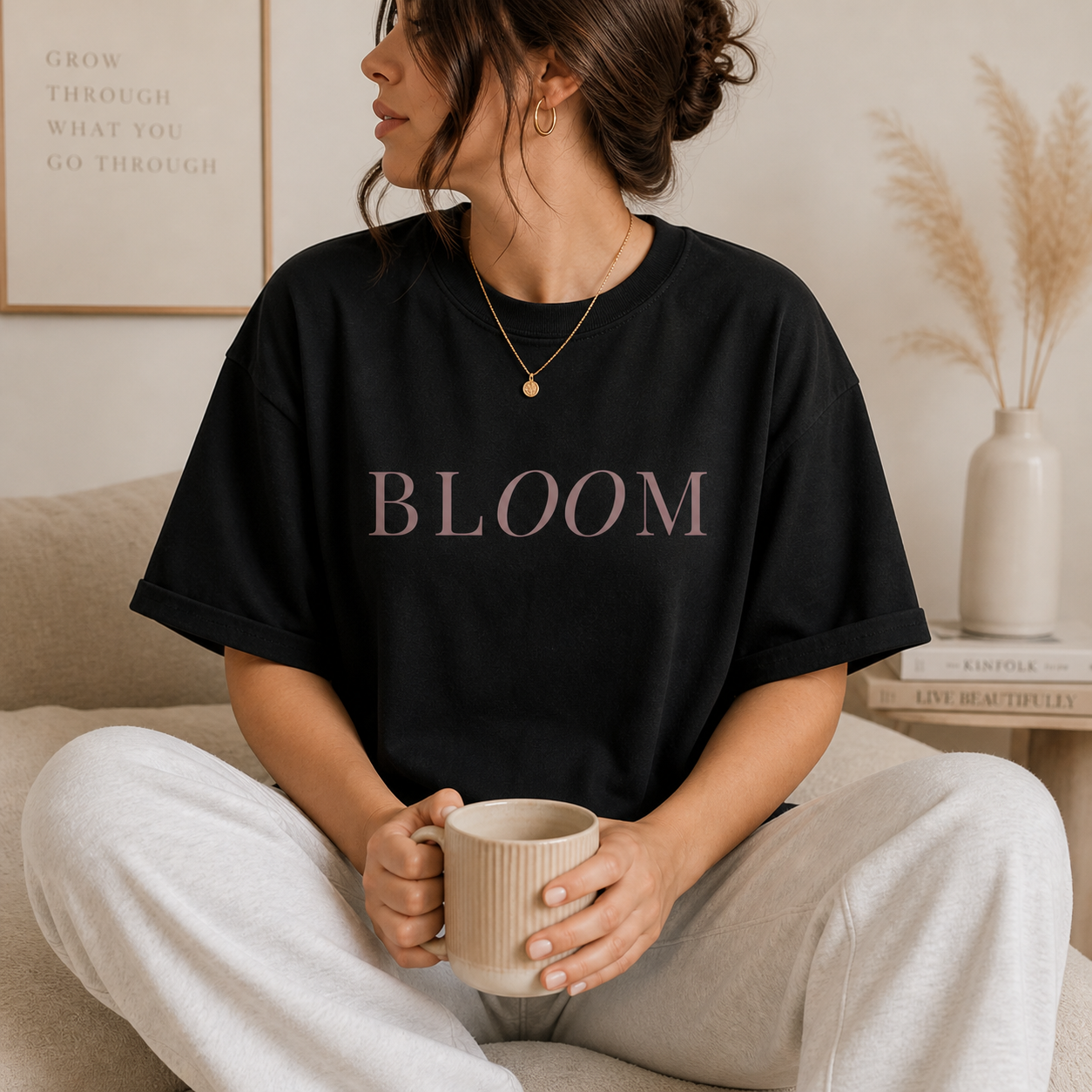 Bloom Tee - Minimal Graphic T-Shirt | Soft Cotton Everyday Shirt