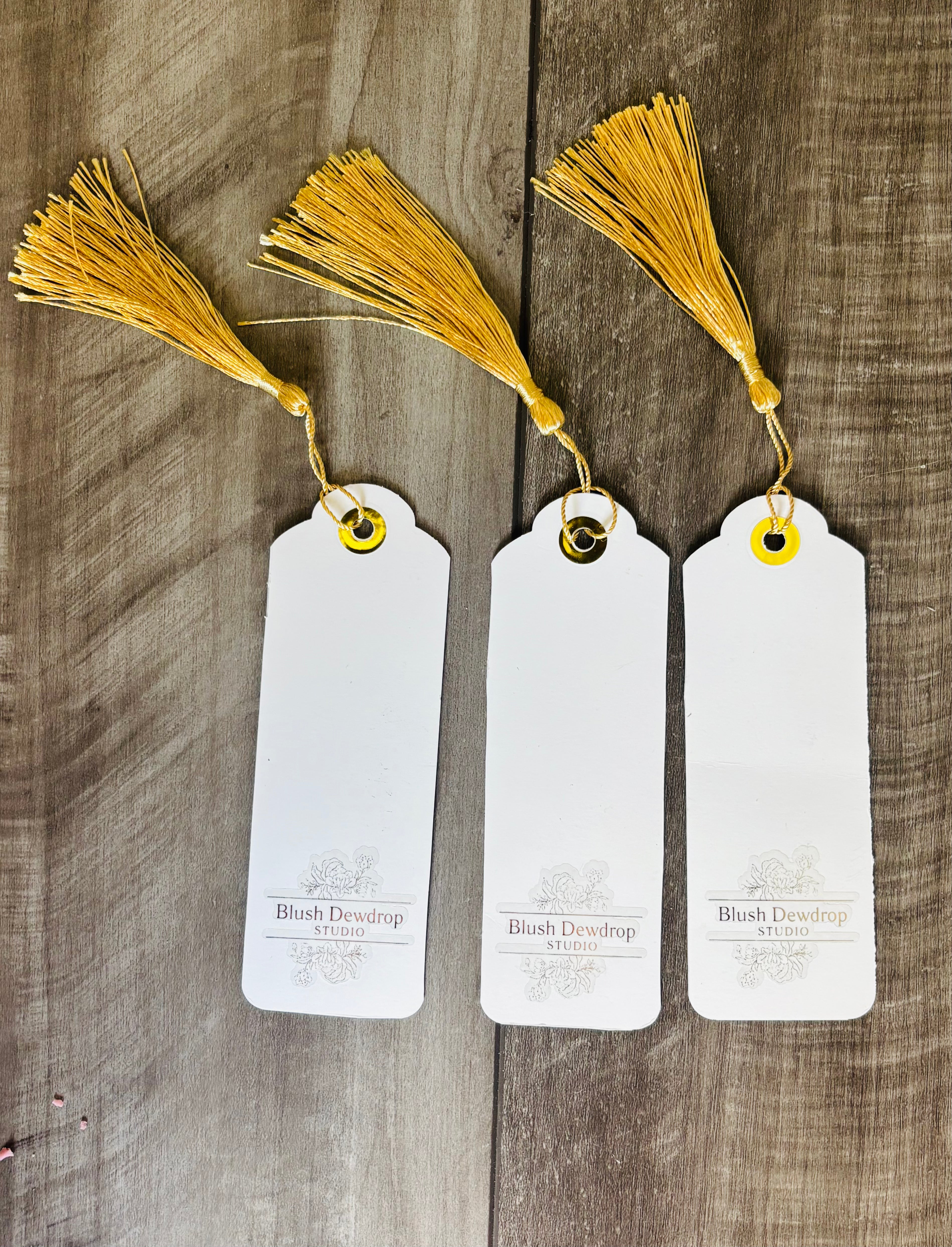 Blush Floral Bookmark Set of 3 | Tassel Bookmarks | Book Lover Gift | Feminine Aesthetic Stationery