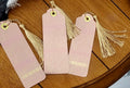 Blush Floral Bookmark Set of 3 | Tassel Bookmarks | Book Lover Gift | Feminine Aesthetic Stationery