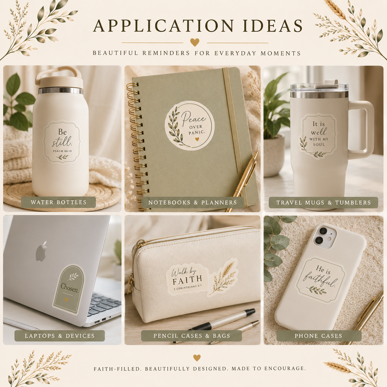 The Selah Collection™ | Faith Affirmation Sticker Sheet