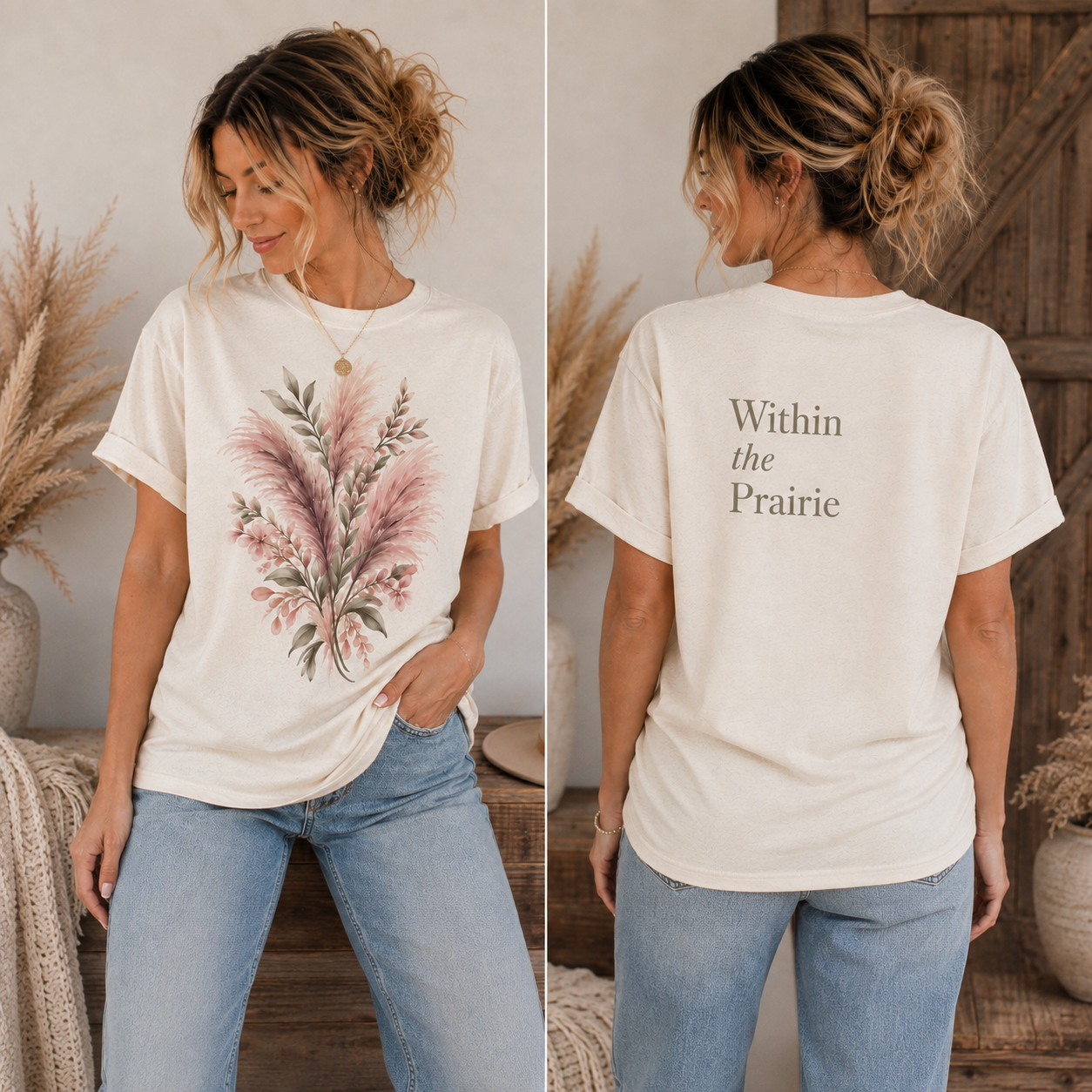 Blush Prairie Tee | Within the Prairie Floral Tee