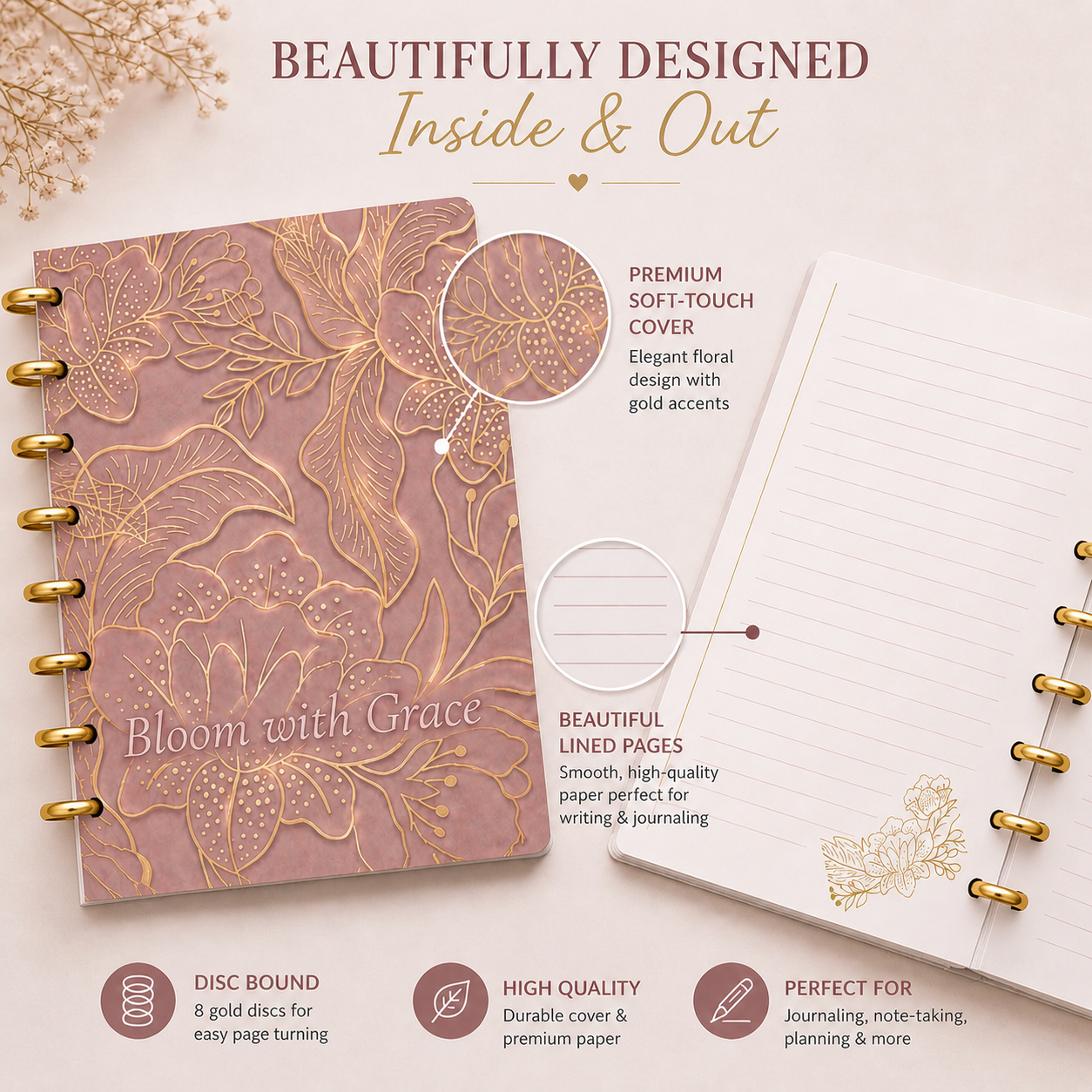 Signature Bloom with Grace Notebook