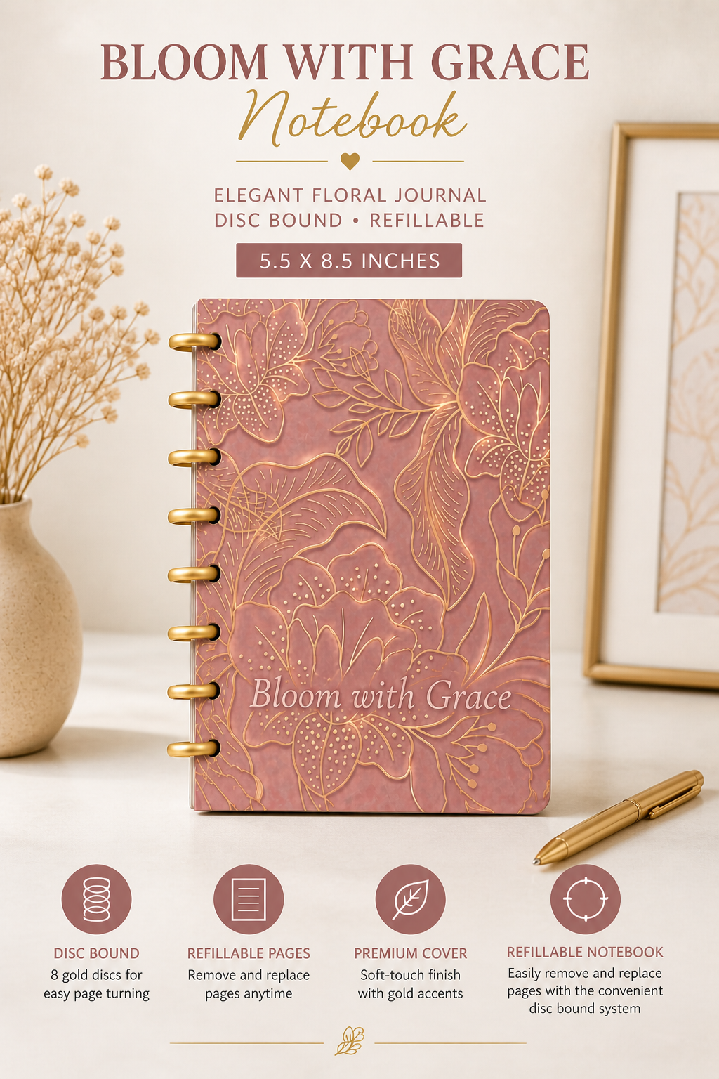 Signature Bloom with Grace Notebook